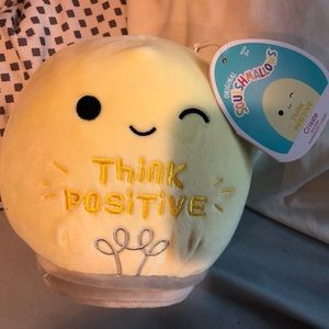 Crissle Think Positive Lightbulb Squishmallow BNWT